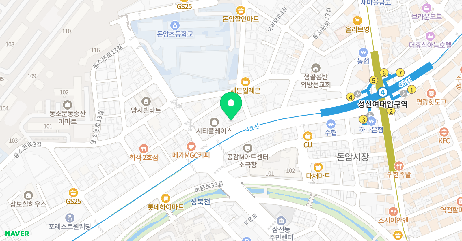 DCT 영어학원 위치