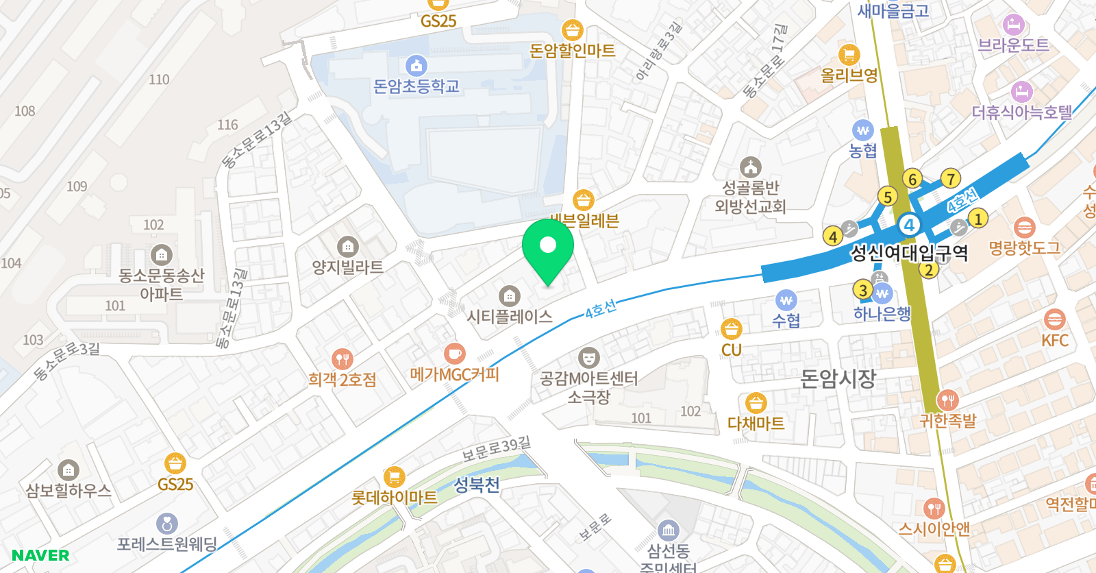 CMS 성북영재교육센터 사고력관초등관 위치