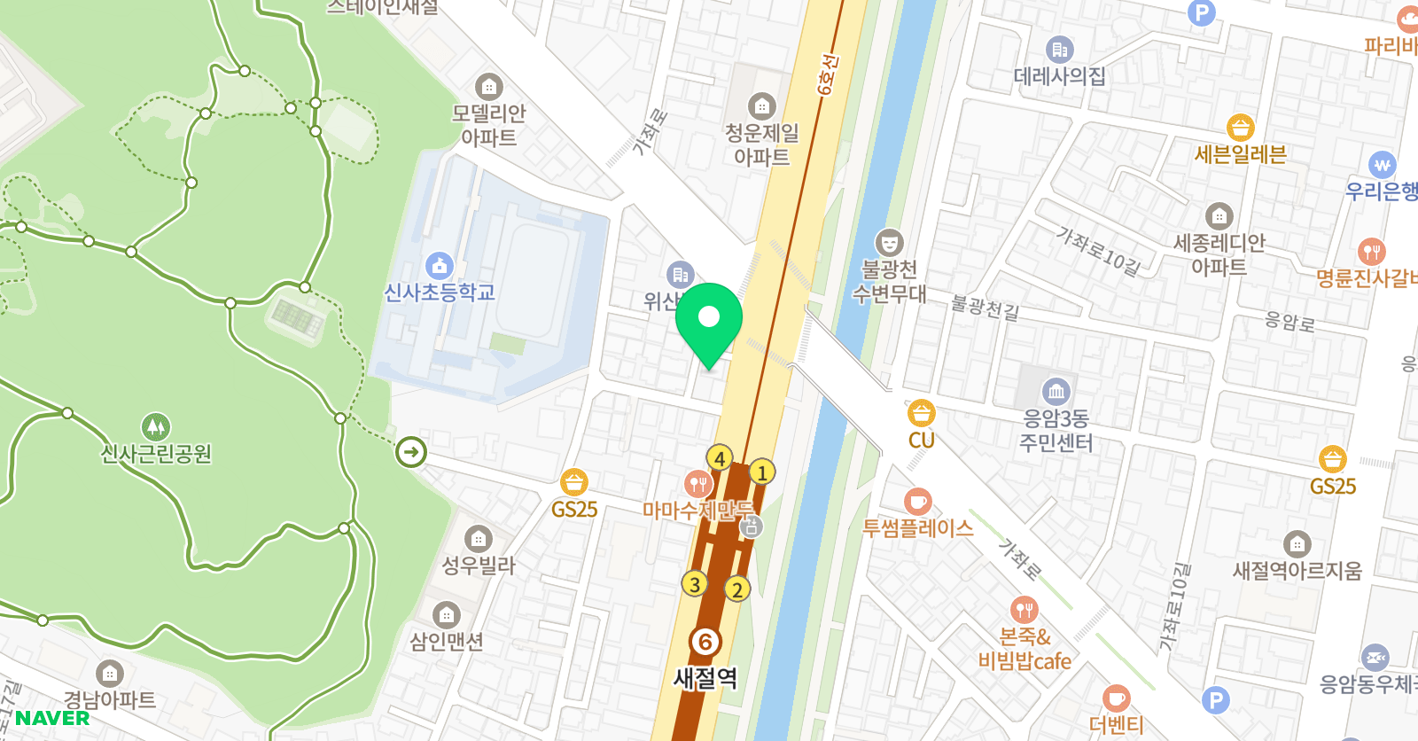 제갈 쌤학원 위치