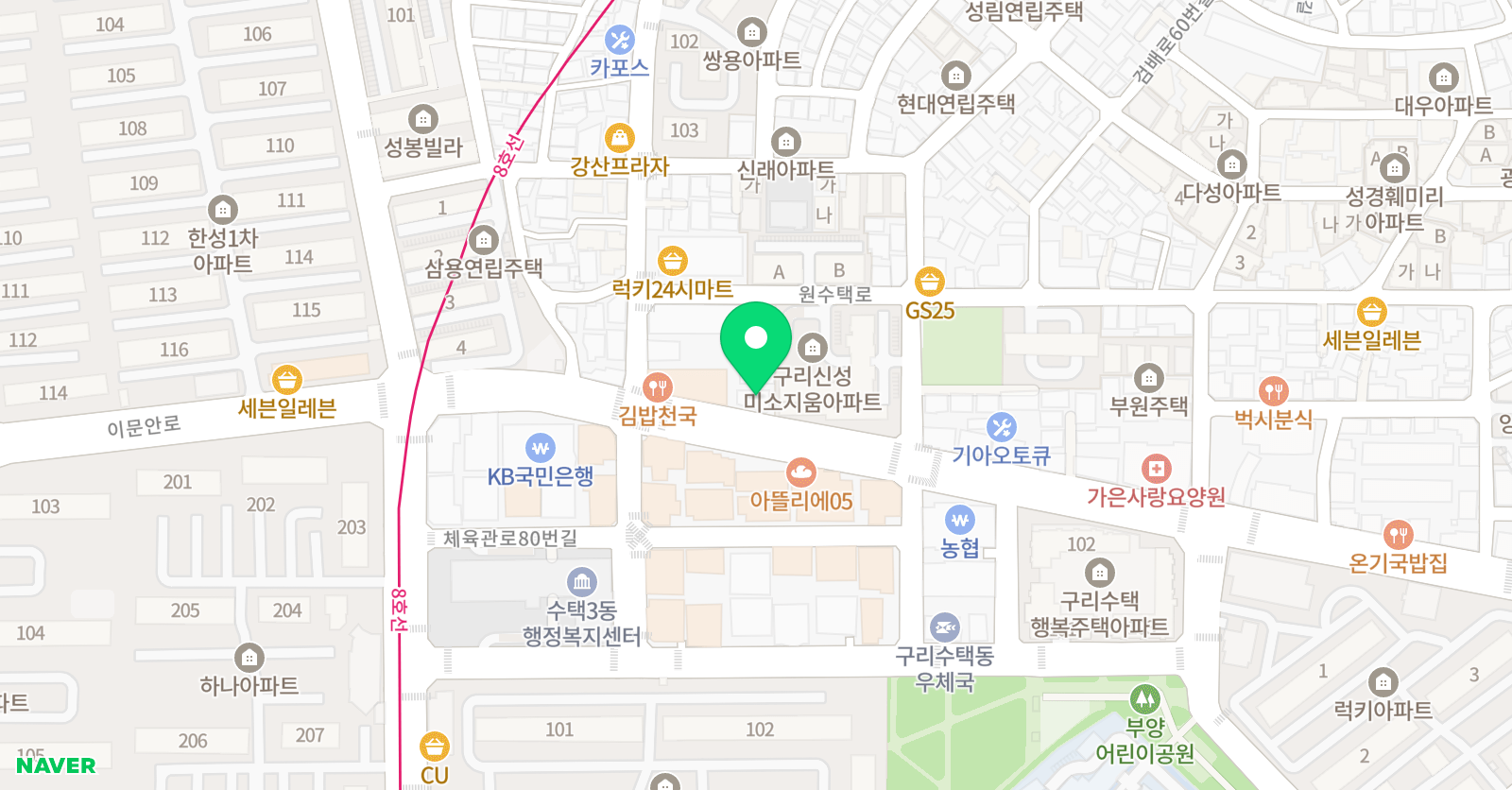 명화 미술학원 위치