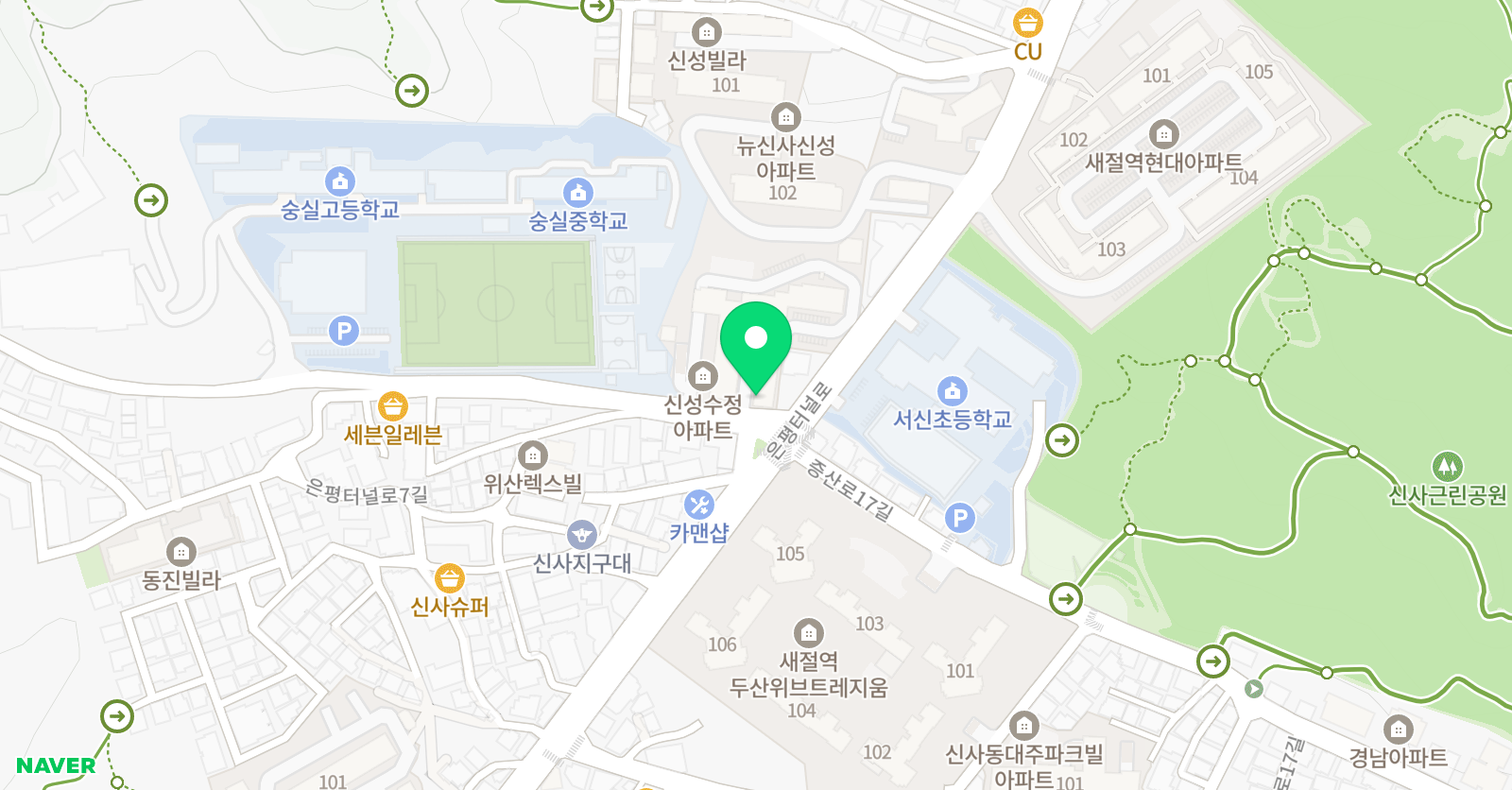 그림숲 미술교습소 위치
