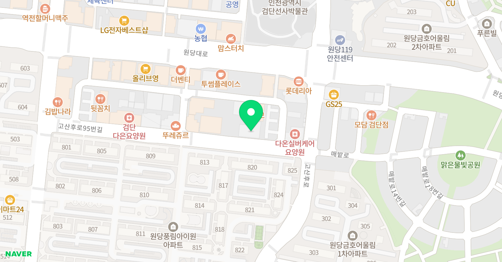 지엔지 농구클럽 위치