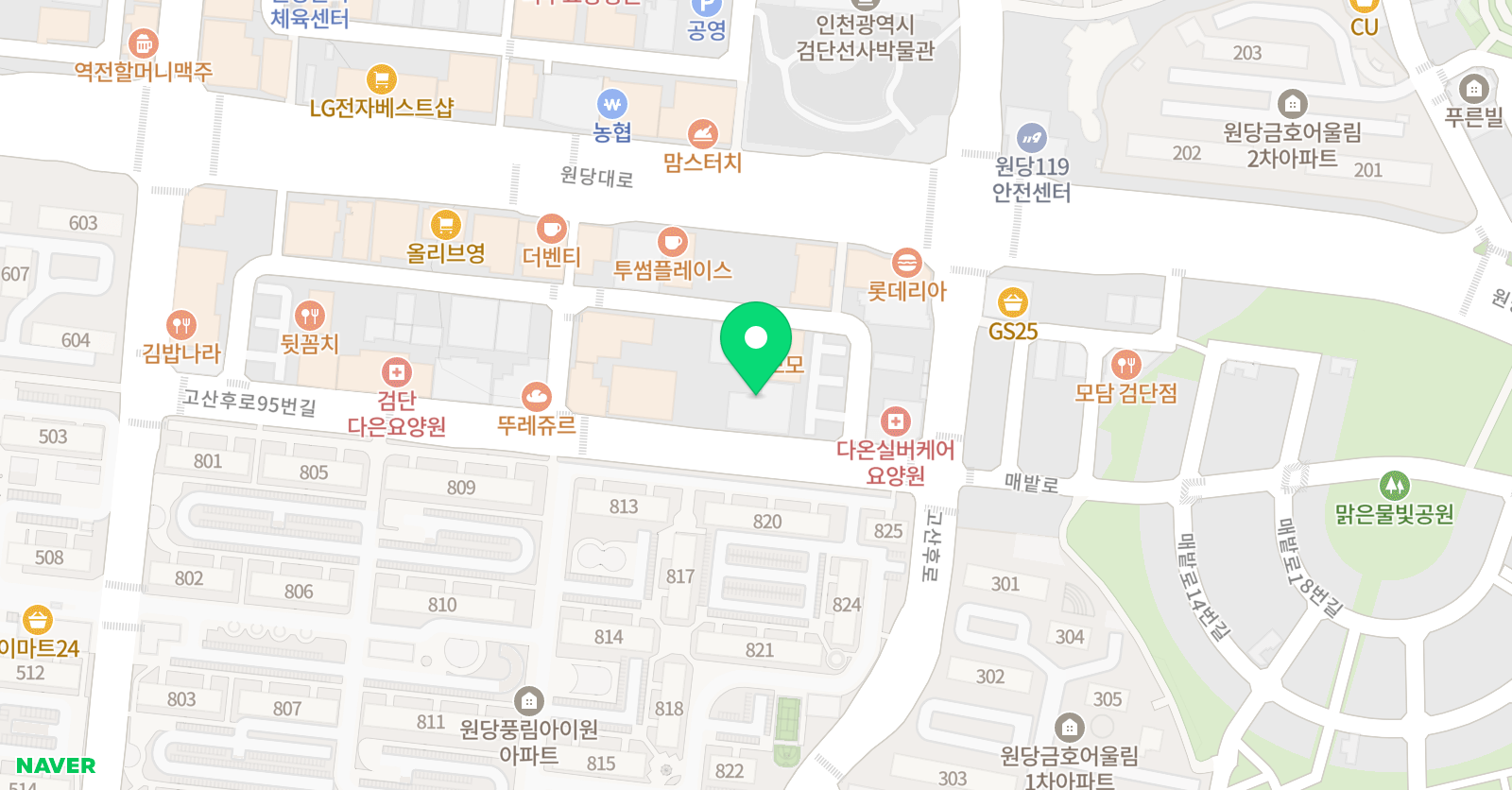 키즈클럽 어학원 위치