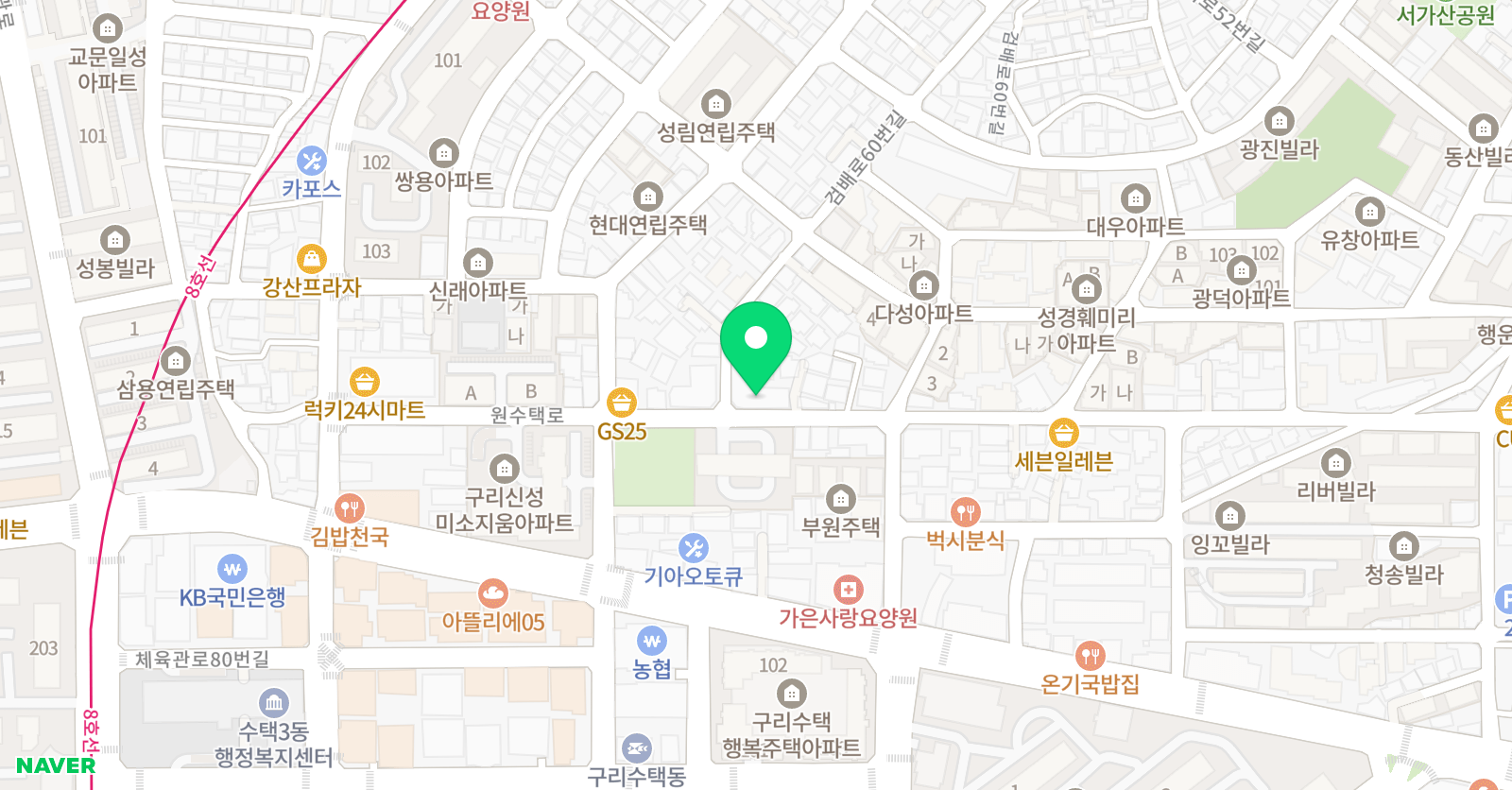 GGEC 학원 위치