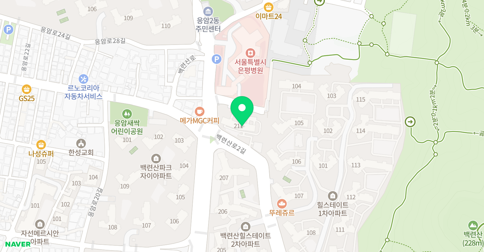 한우리독서토론논술 응암백련산 독서교실 위치
