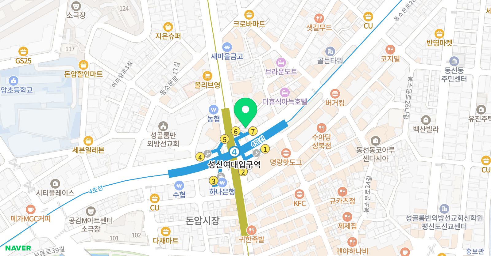 씨앤씨 미술학원 성북캠퍼스 위치