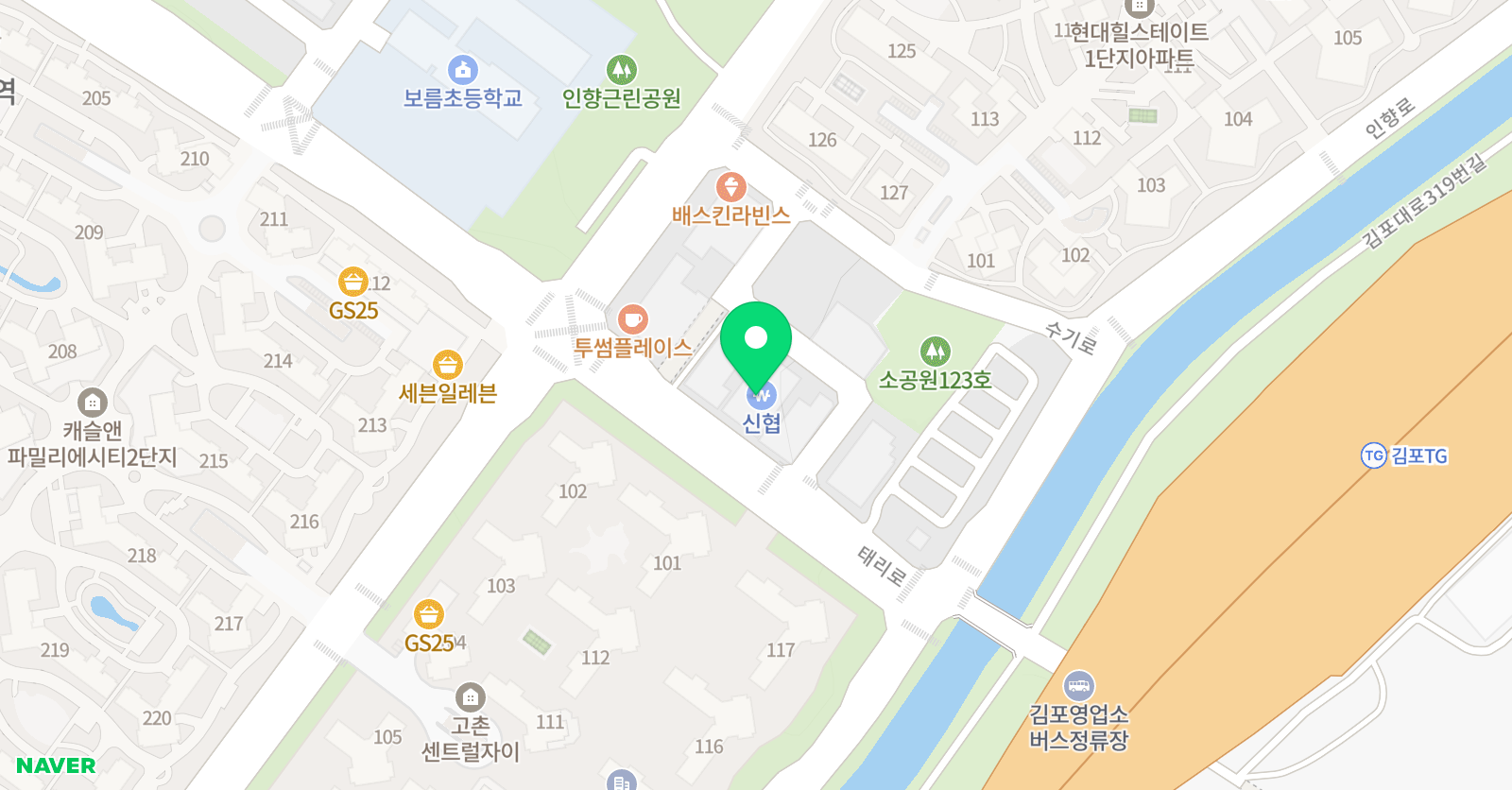 TNC 영어전문학원 위치
