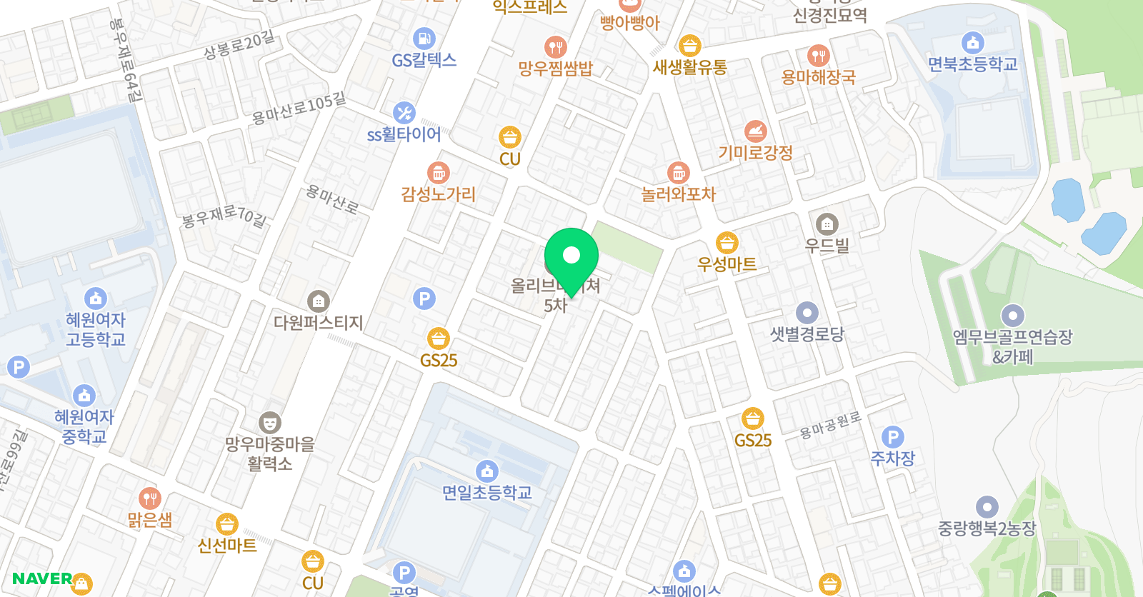 망우홈런공부방 위치