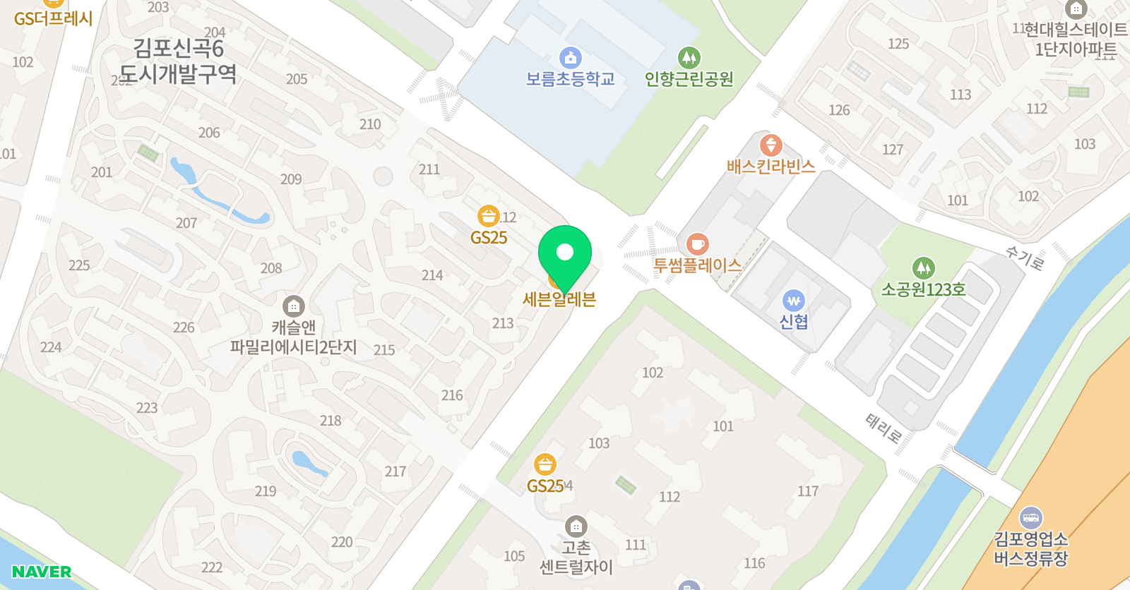 삼성영어셀레나 보름교습소 위치