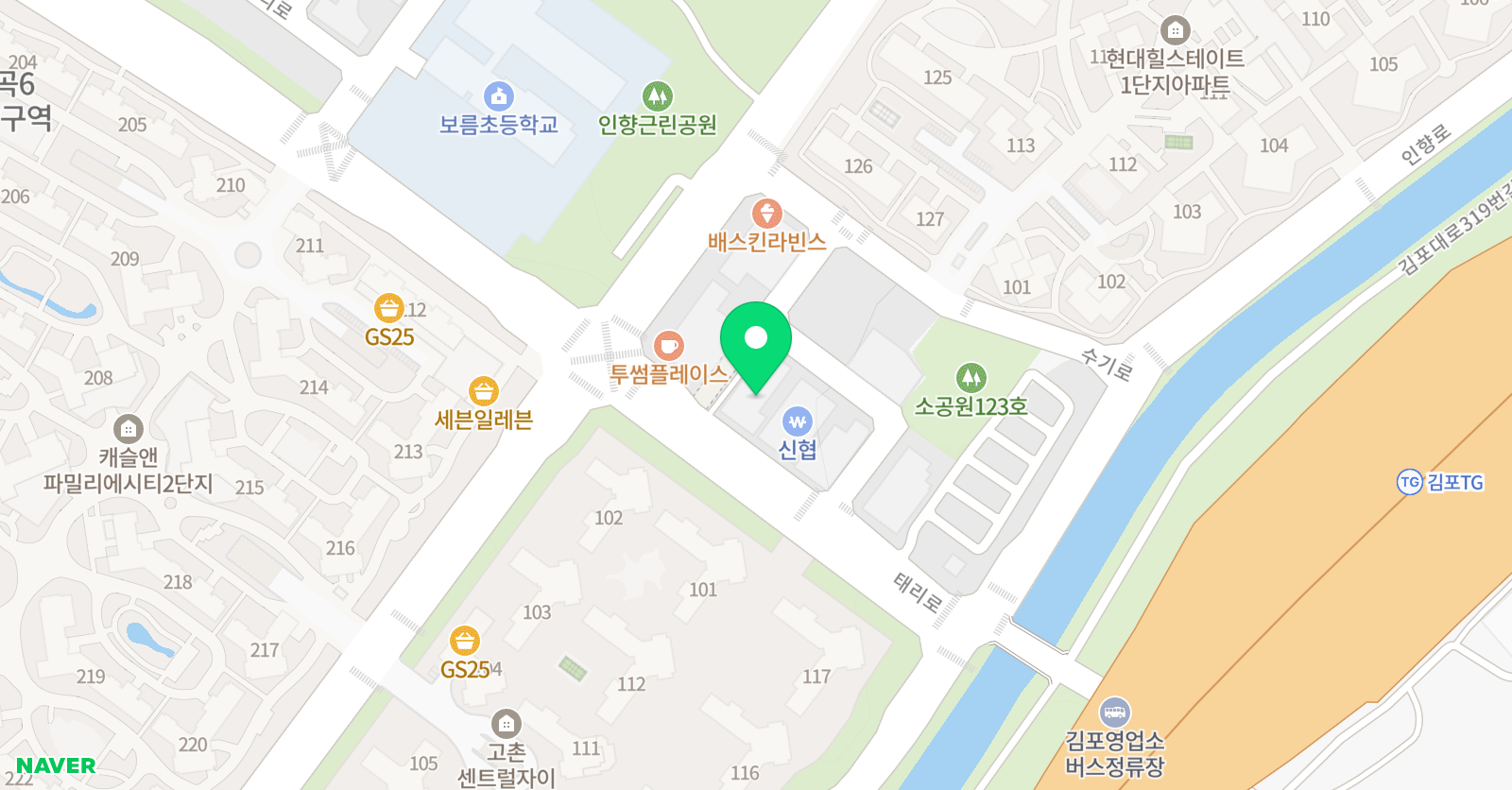 쏭클보컬피티샵 학원 위치