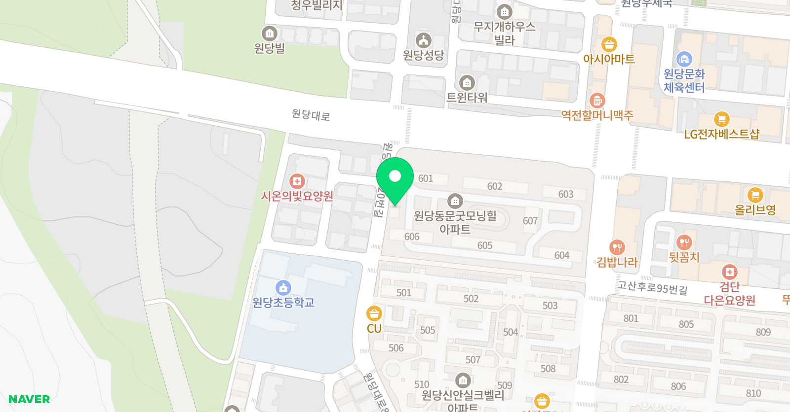 꿈담 수학 위치