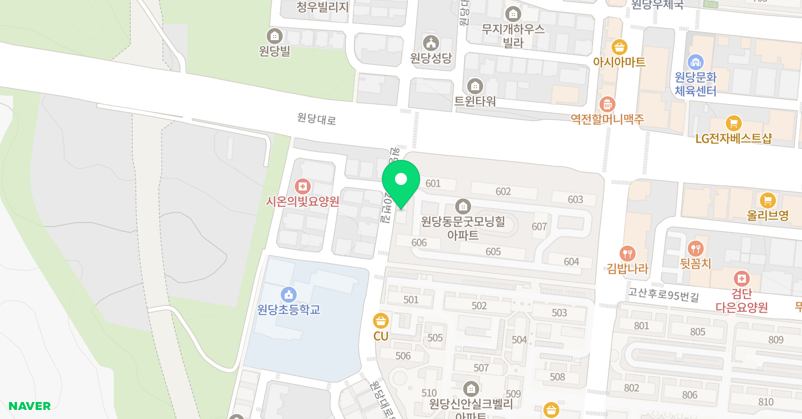 스마트해법 영어 원당동문교실 위치