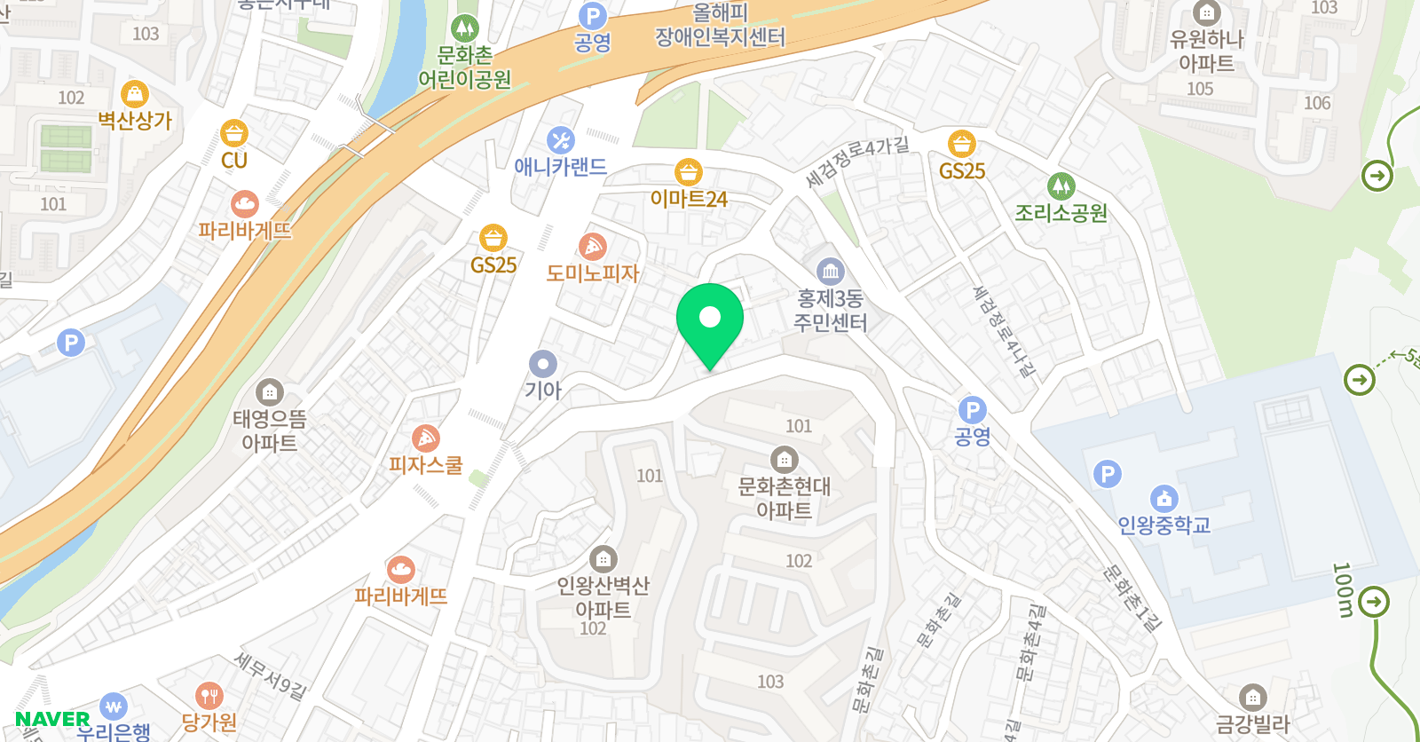 현음 음악학원 위치