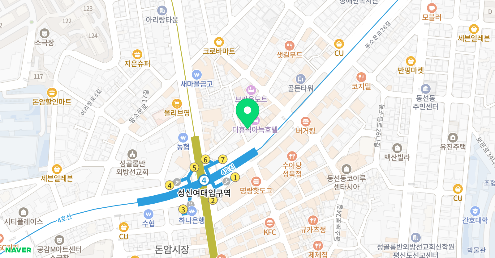 창조의아침 미술학원 성북캠퍼스 위치
