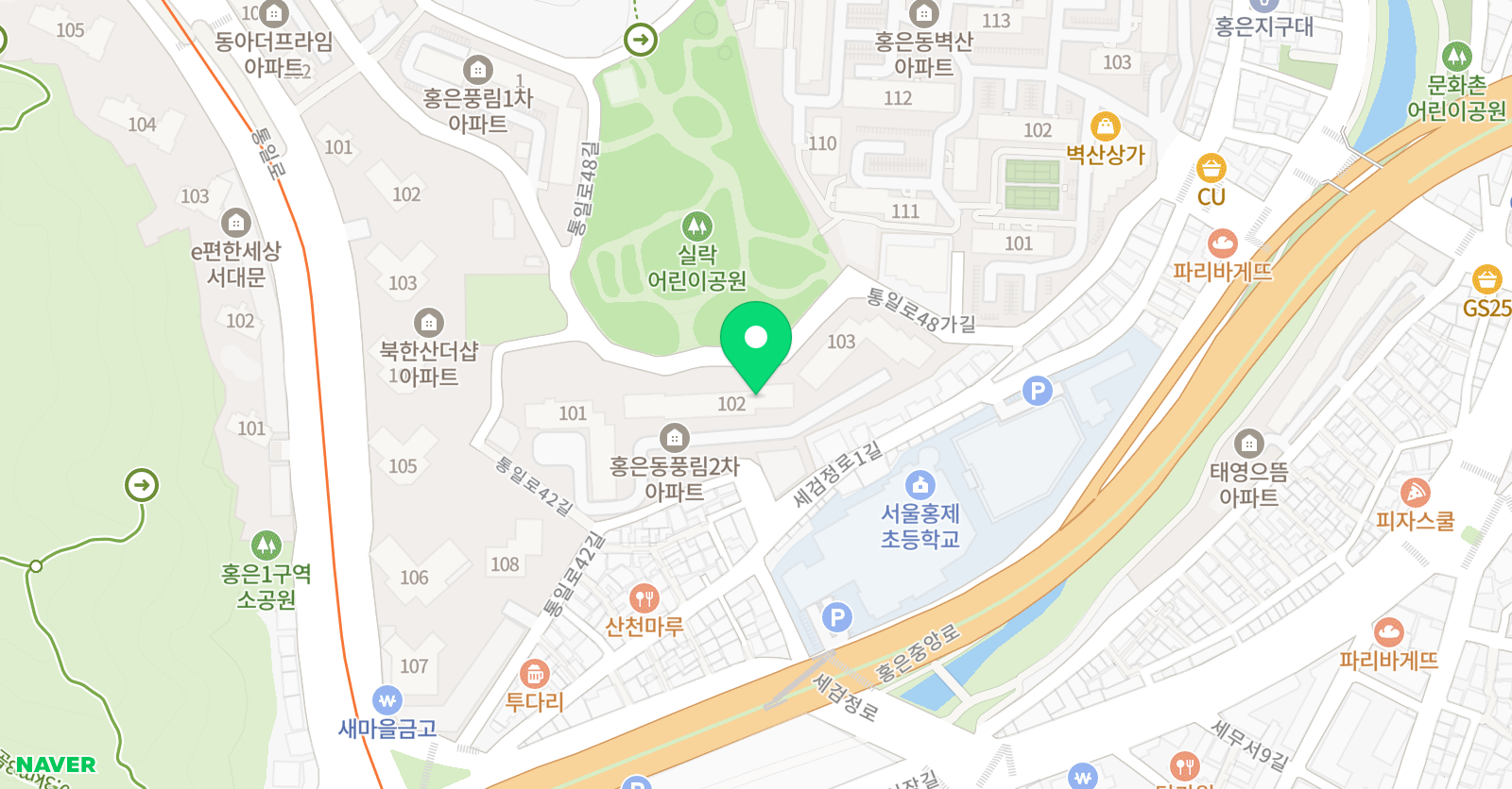 기탄 사고력교실 홍은늘푸른교실 위치