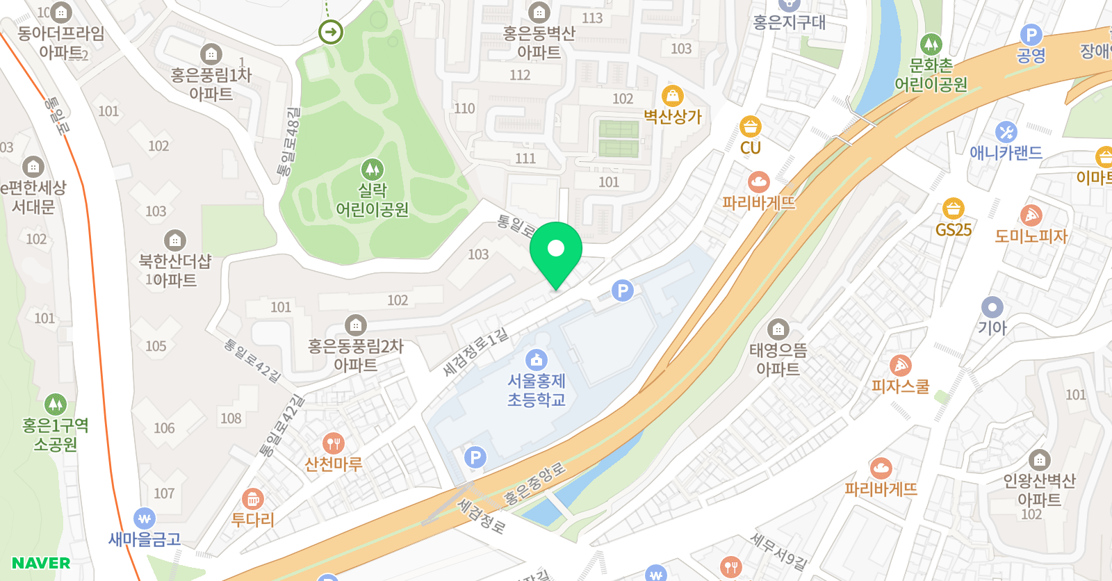 오샘 영어교습소 위치