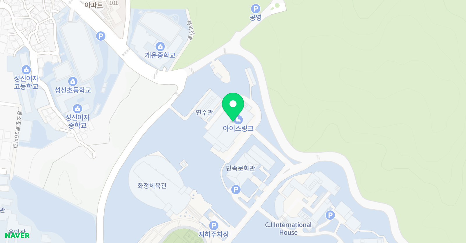 팬터스 어린이 아이스하키 클럽 위치