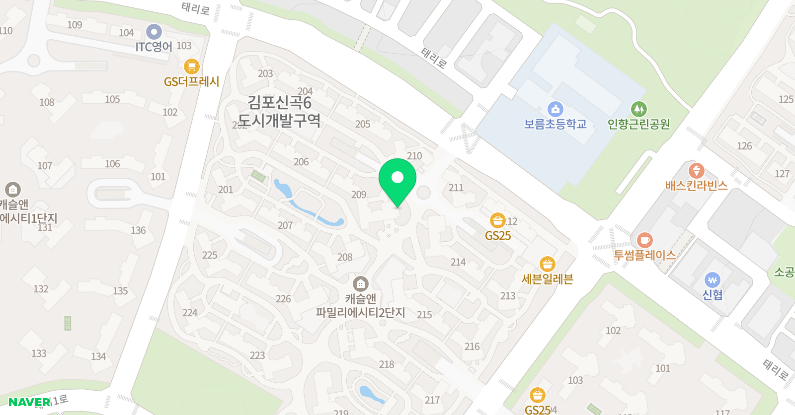 플레이팩토 딱풀리는수학 캐슬앤파밀리에시티2단지점 위치