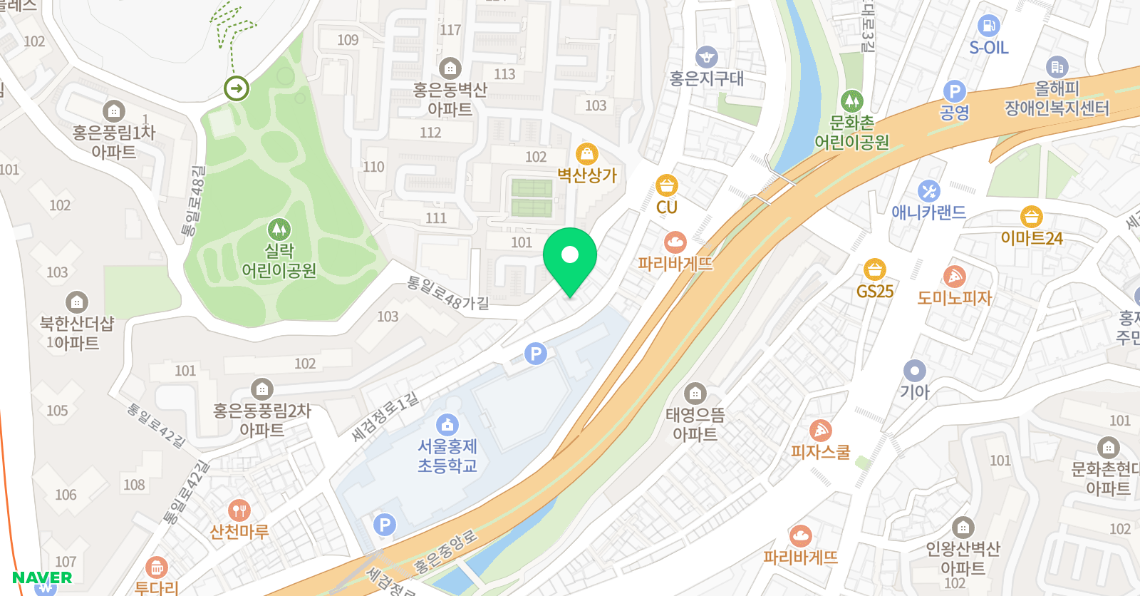 위너스 영어학원 위치