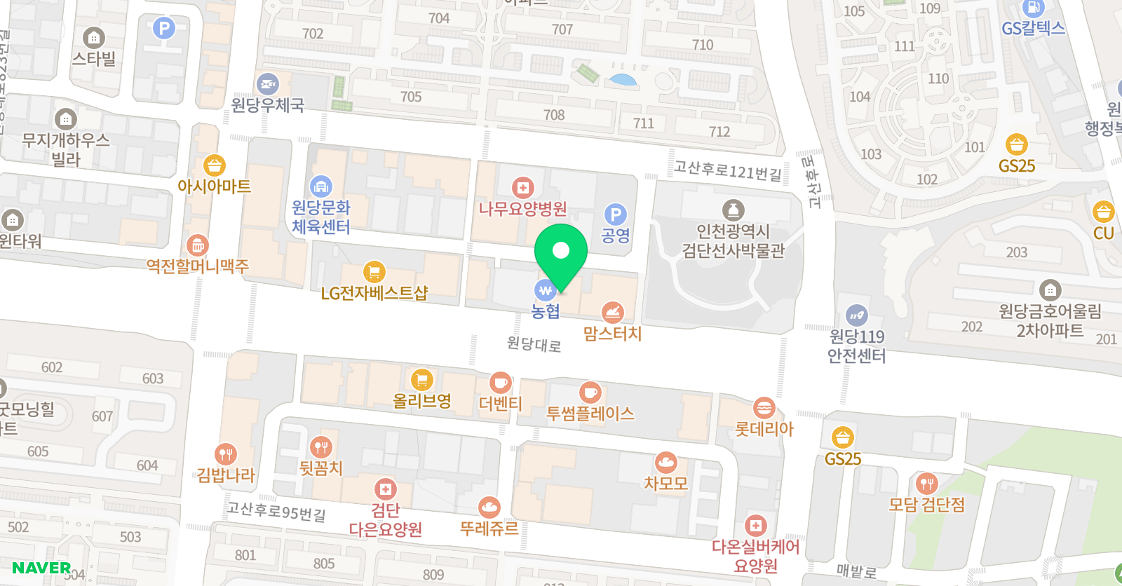 어쎈드태권도 위치