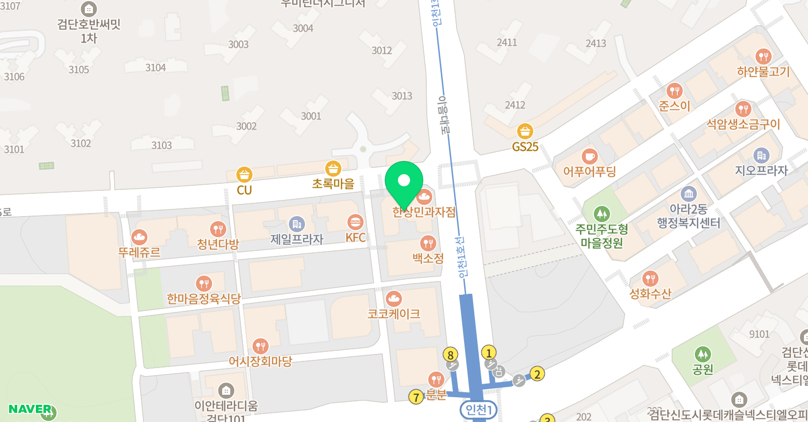 율 발레학원 위치