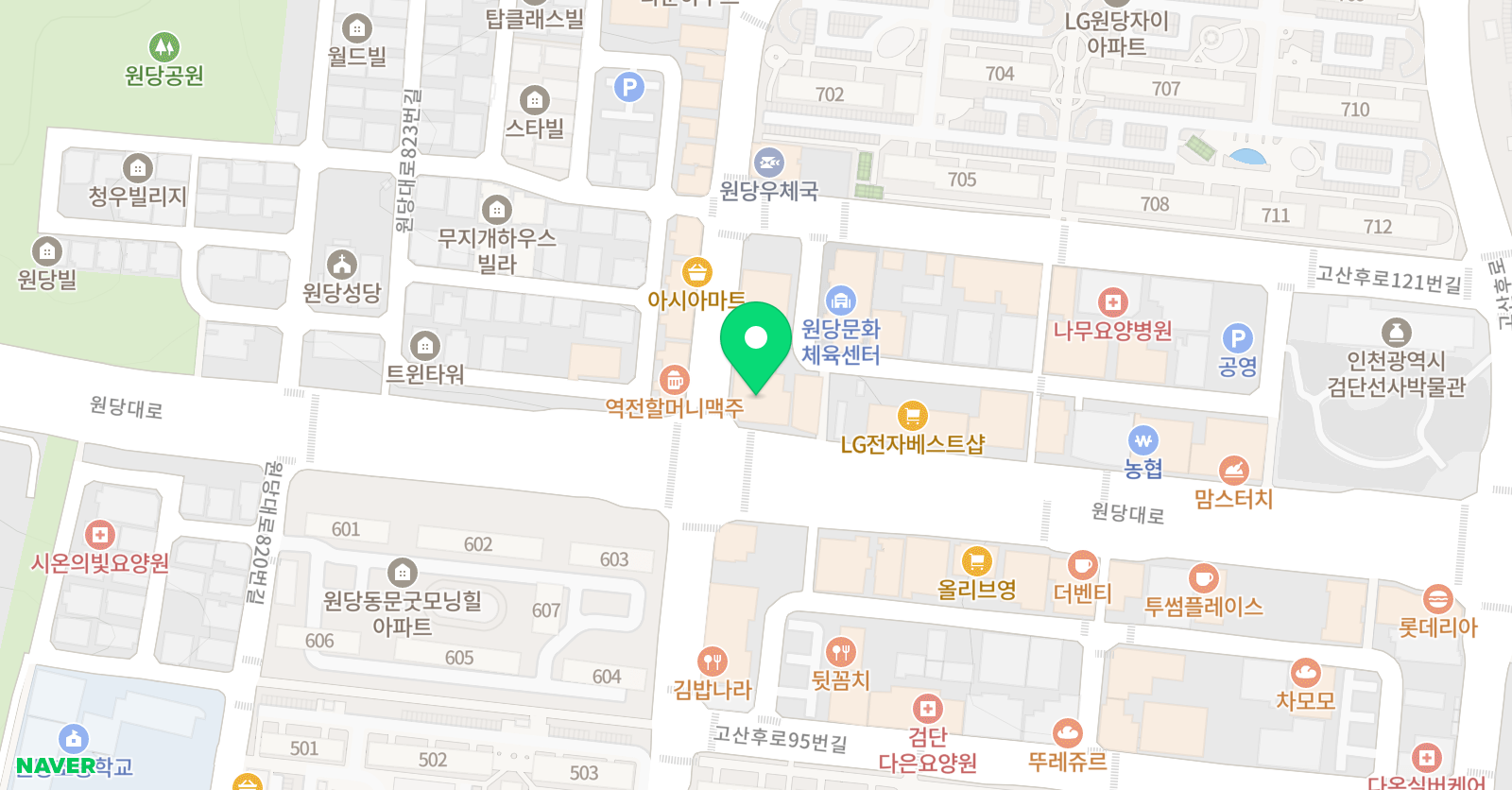 프리마발레하우스 학원 위치
