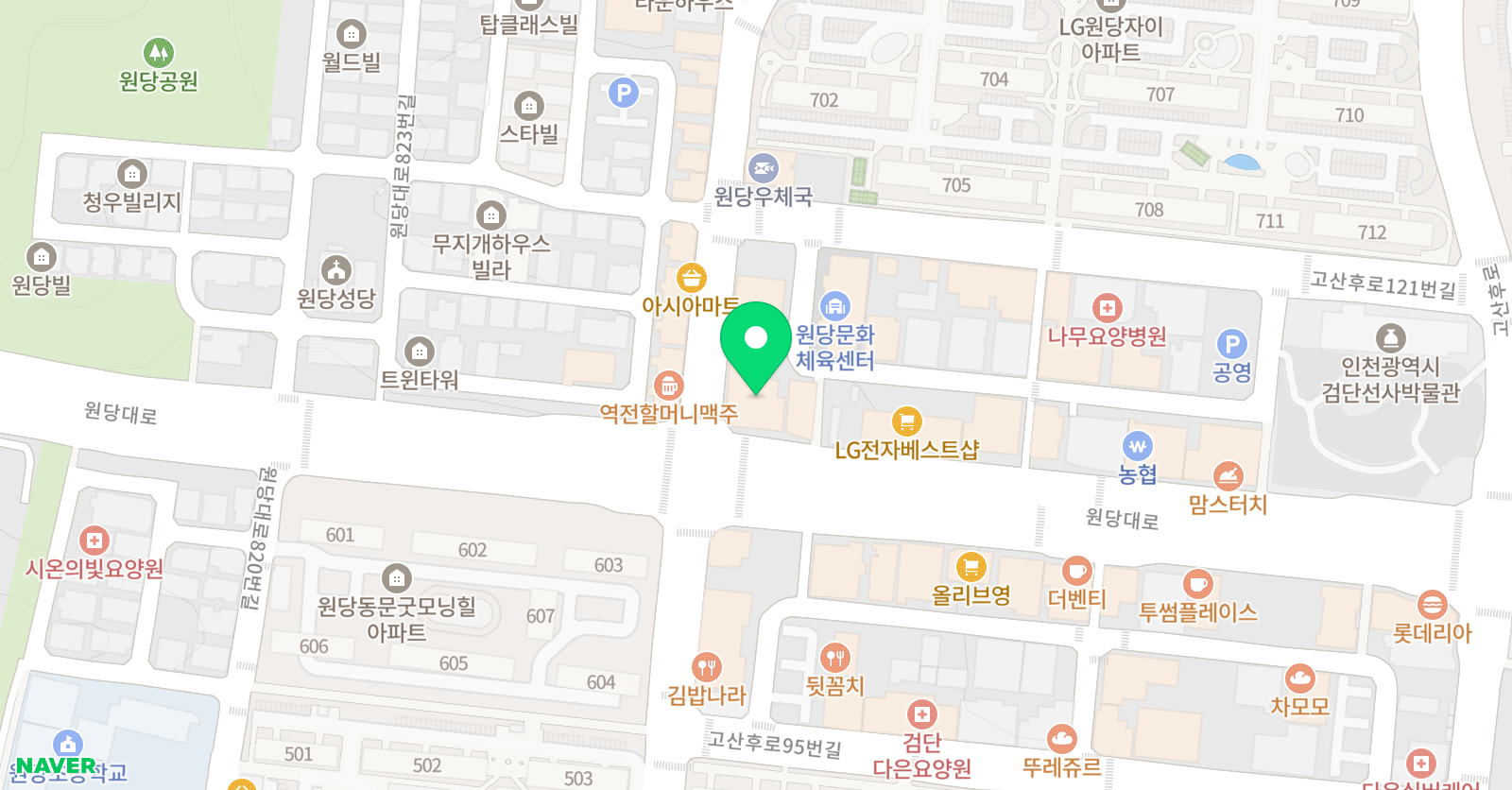 아트큐브 미술학원 위치