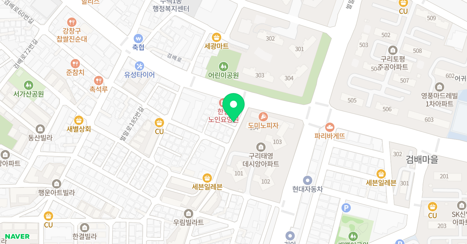 솔루니 수택교습소 위치