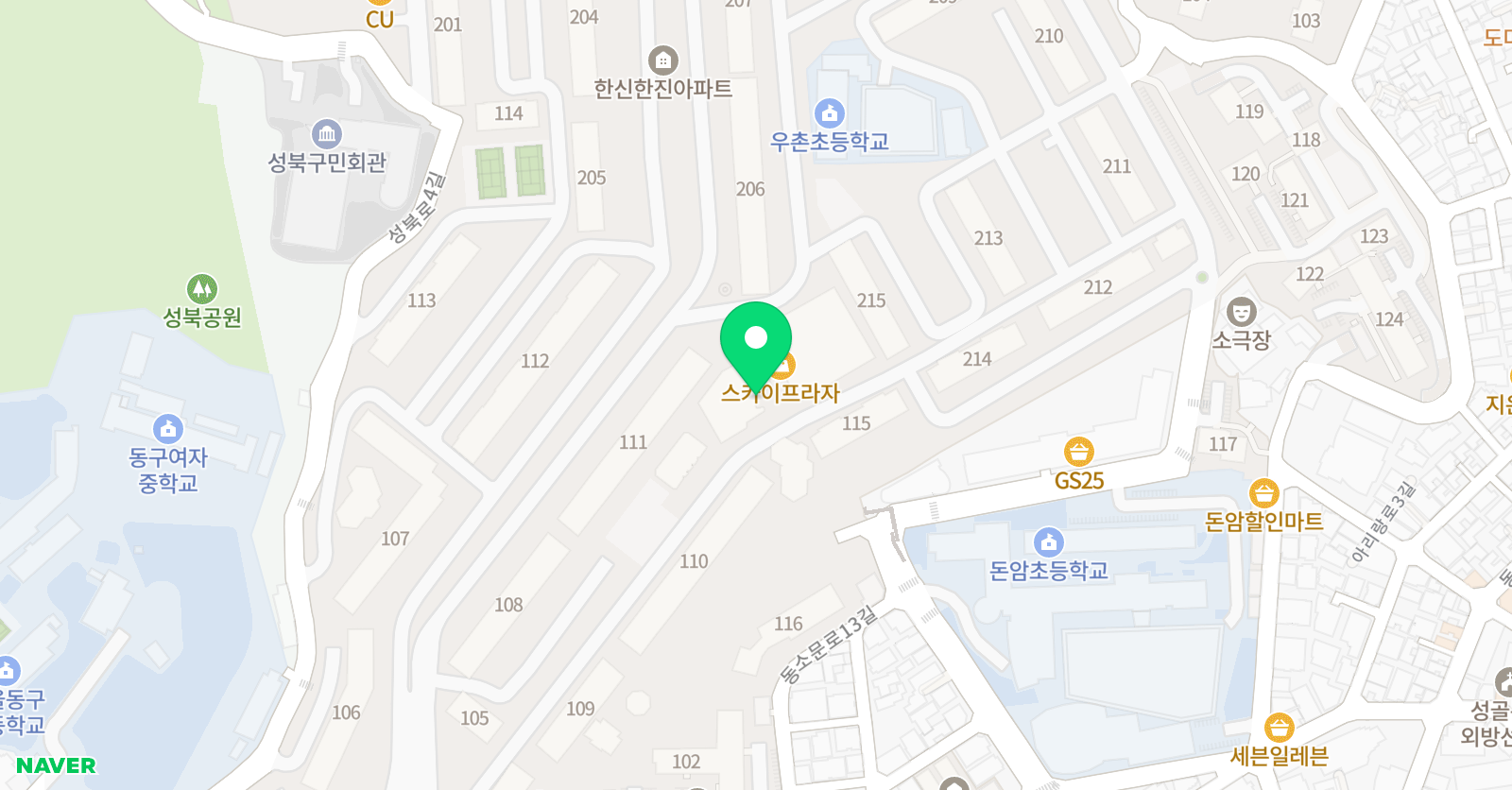 YS M 학원 위치