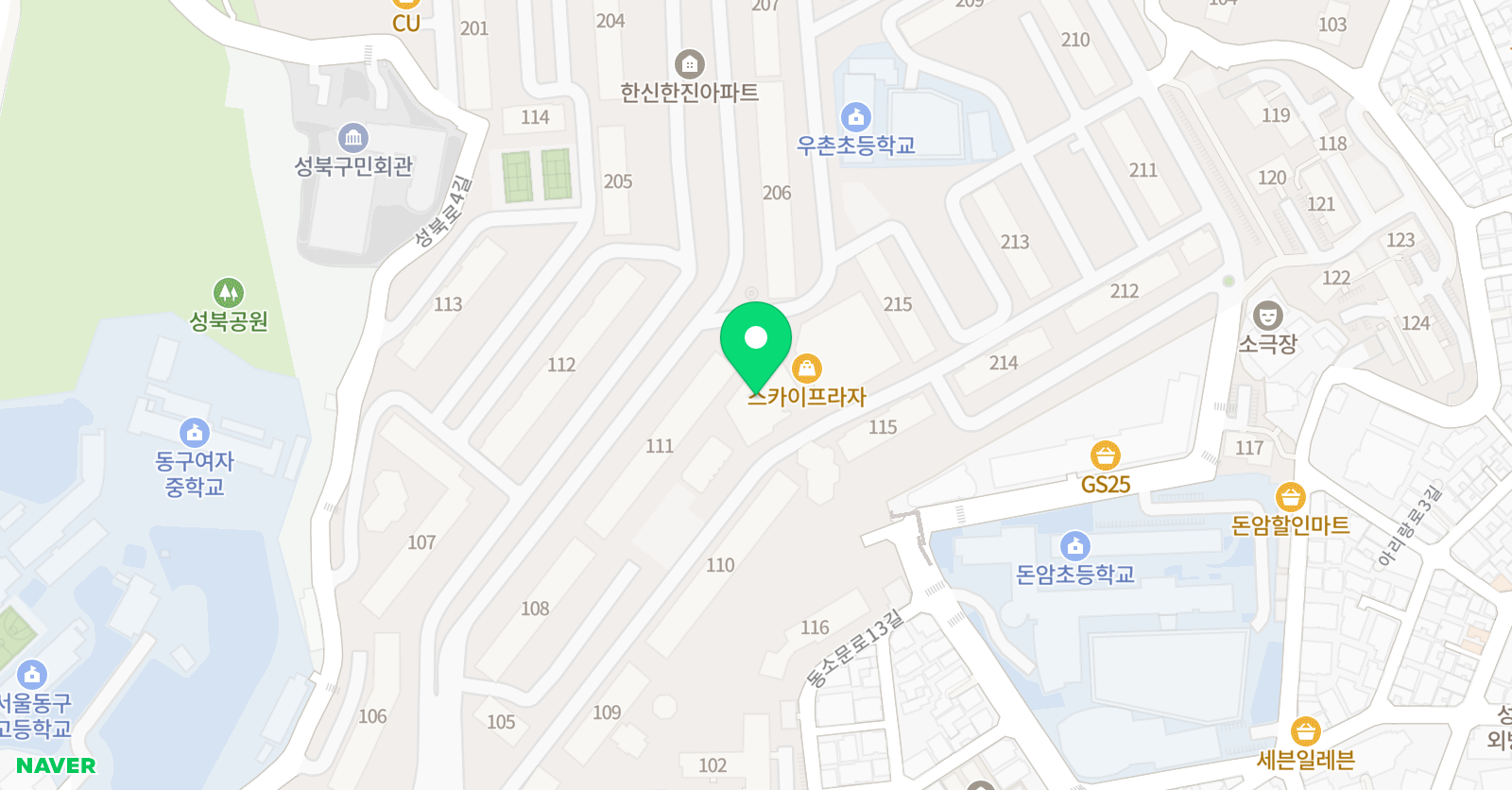 풍류그리다 국악학원 위치