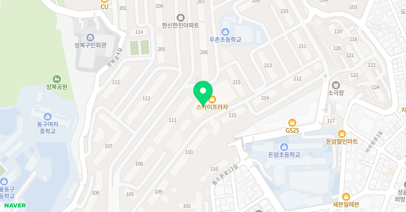 용인대 태권도 위치