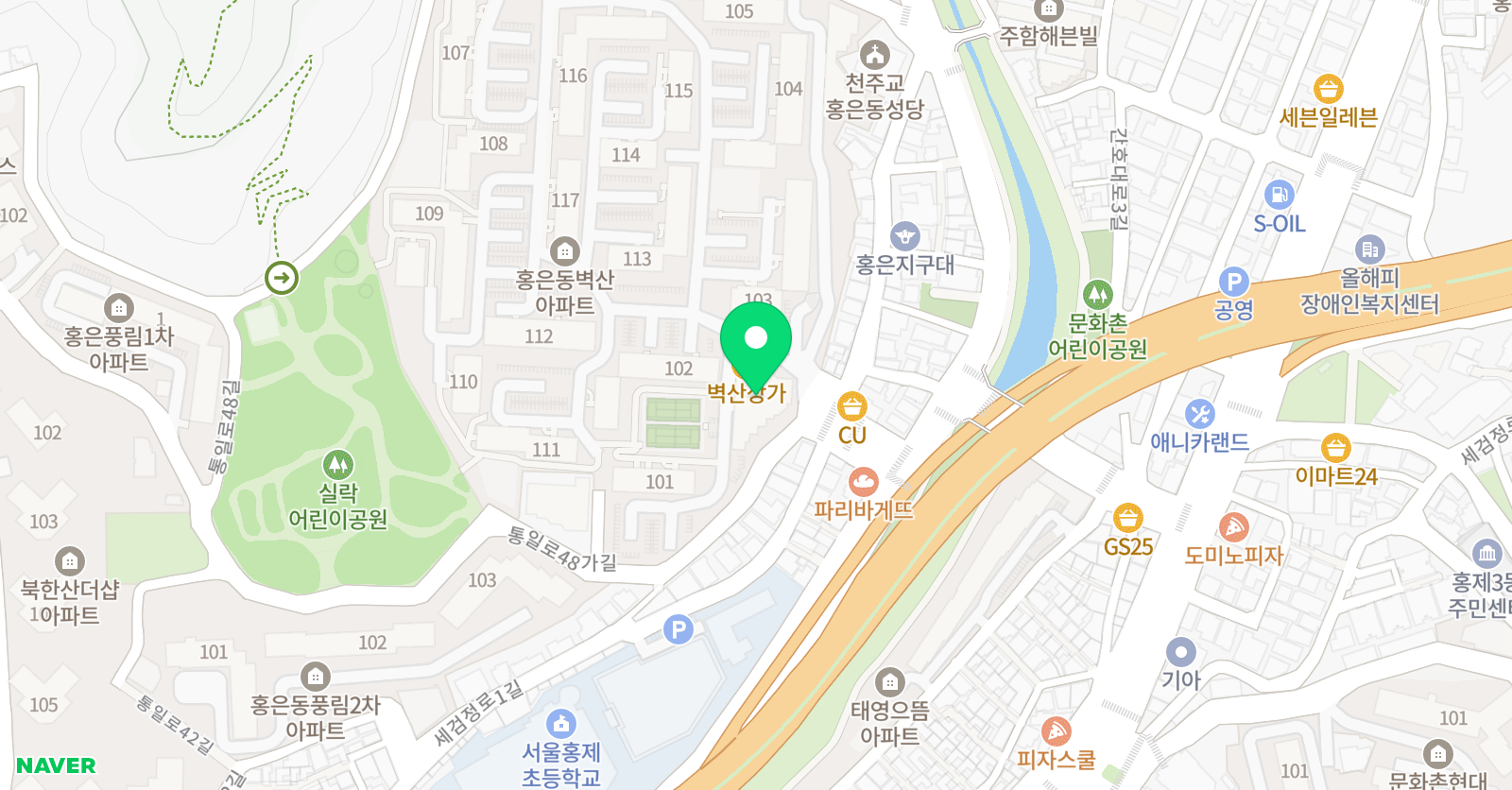 정 학원 위치