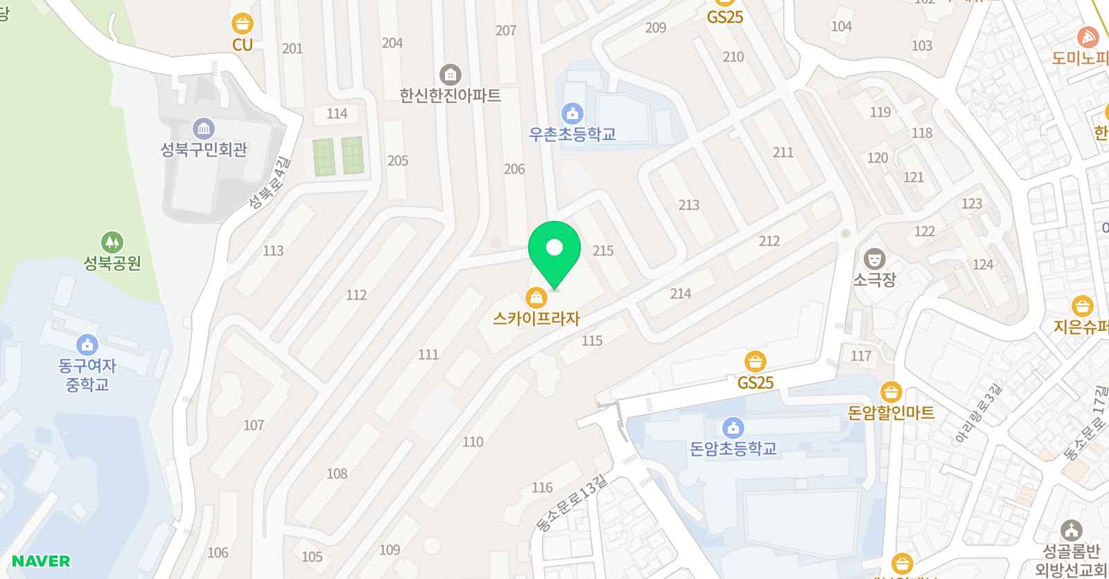 빨간펜 수학의달인 한진돈암점 위치