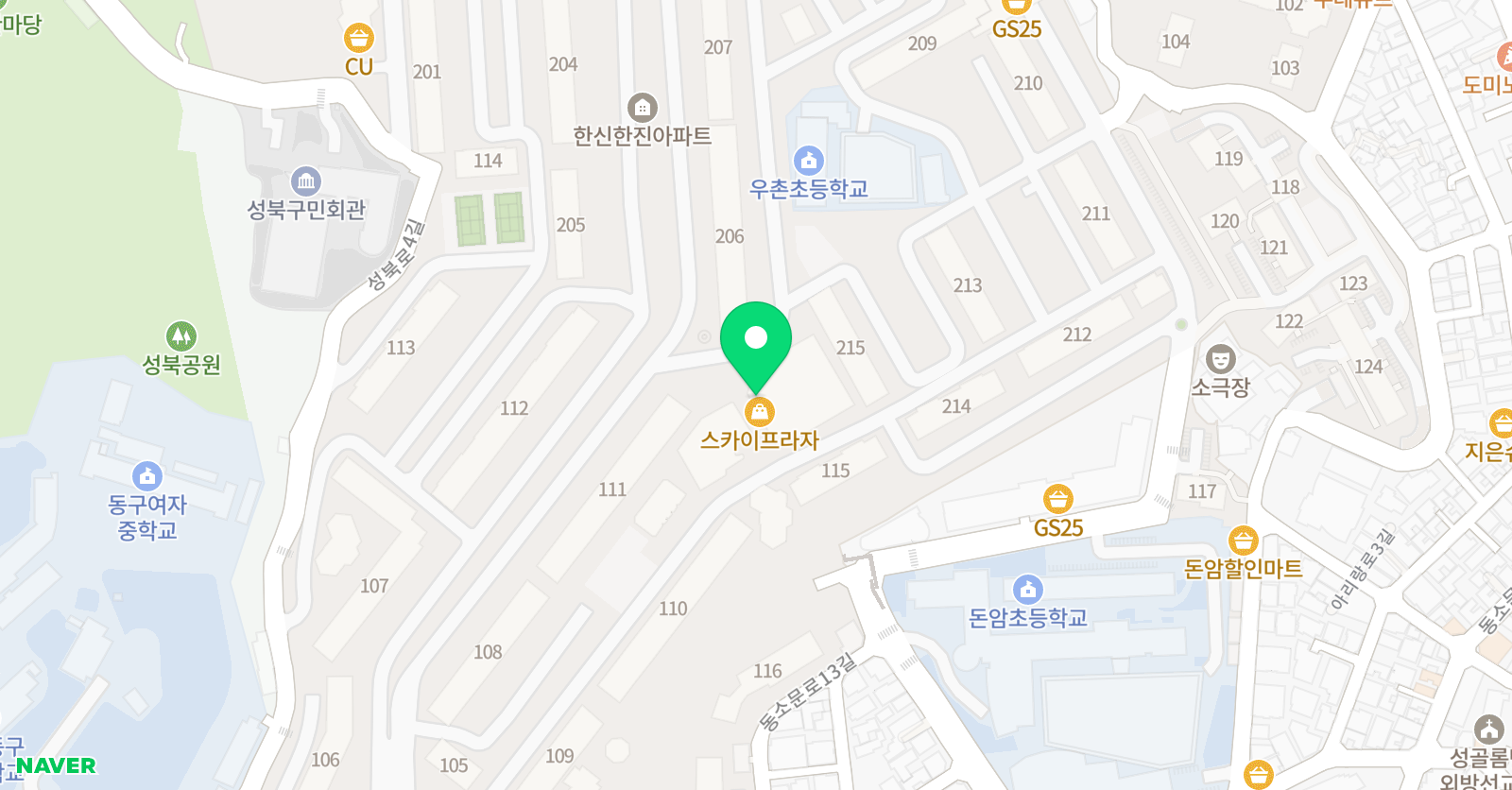 리드인 돈암한신한진점 위치