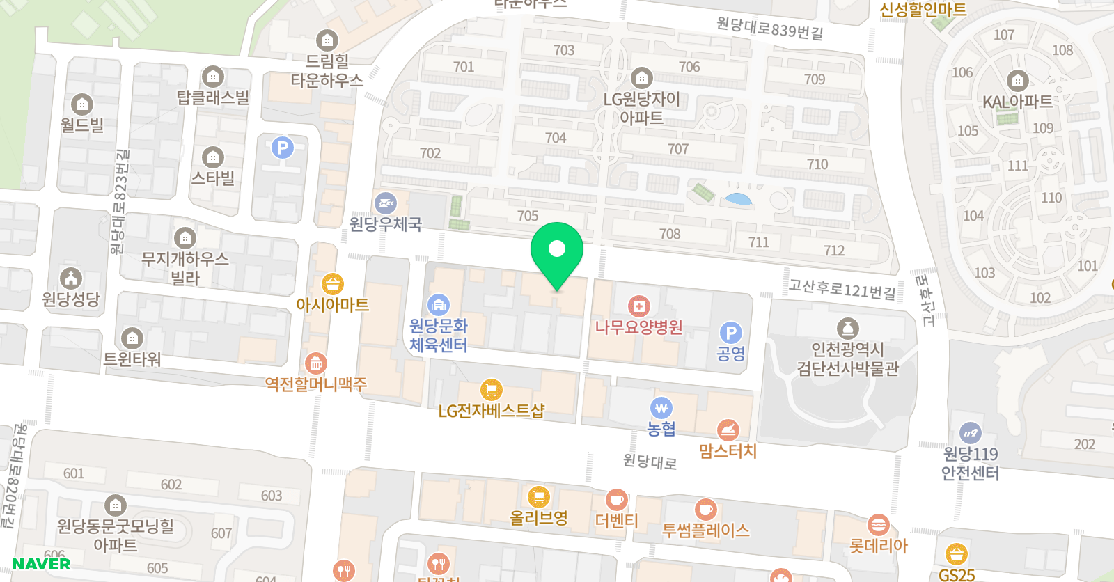 삼성 영어 플러스 수학 원당 플러스 학원 위치