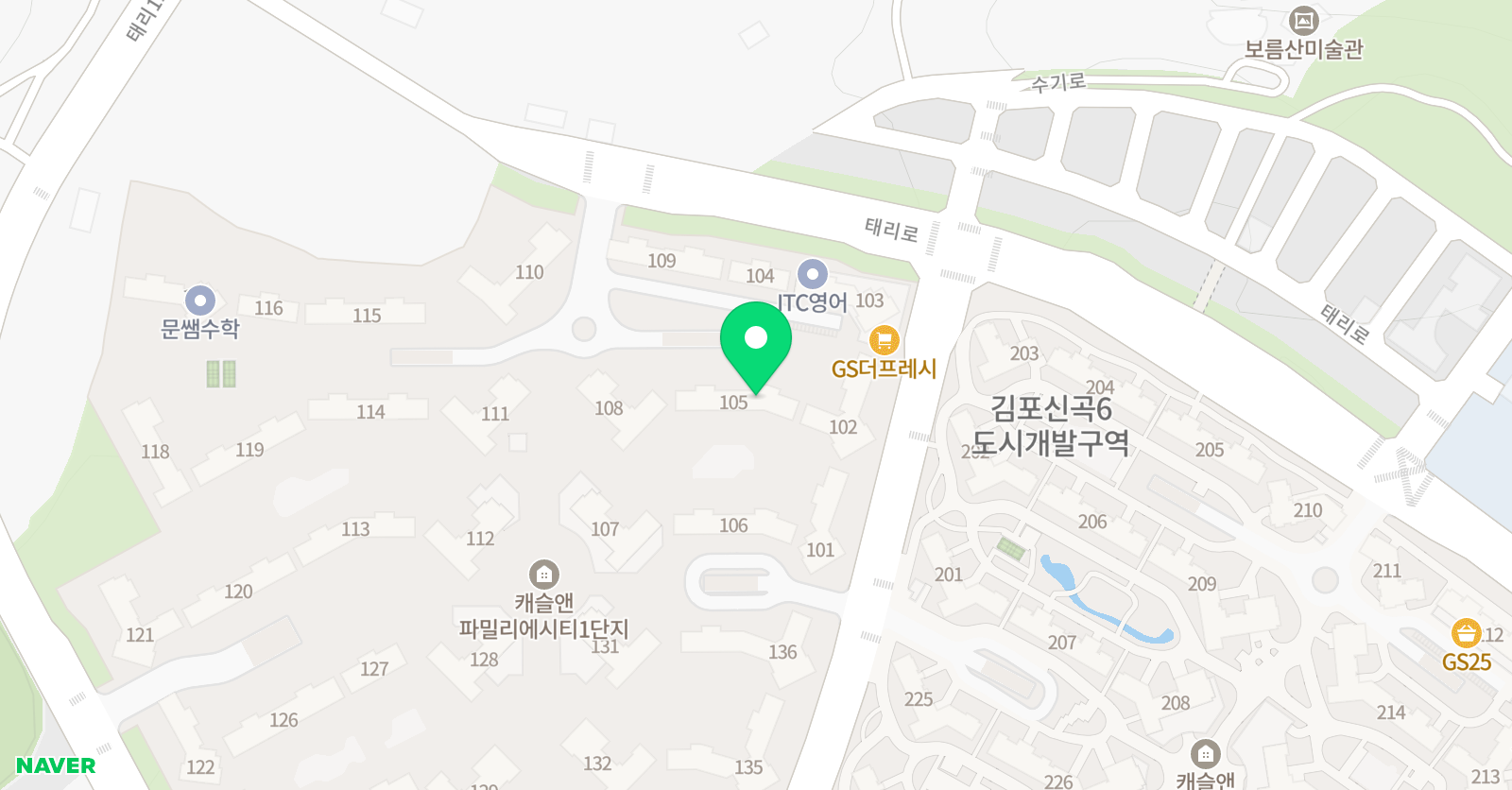 홍익꽁뜨 미술 위치