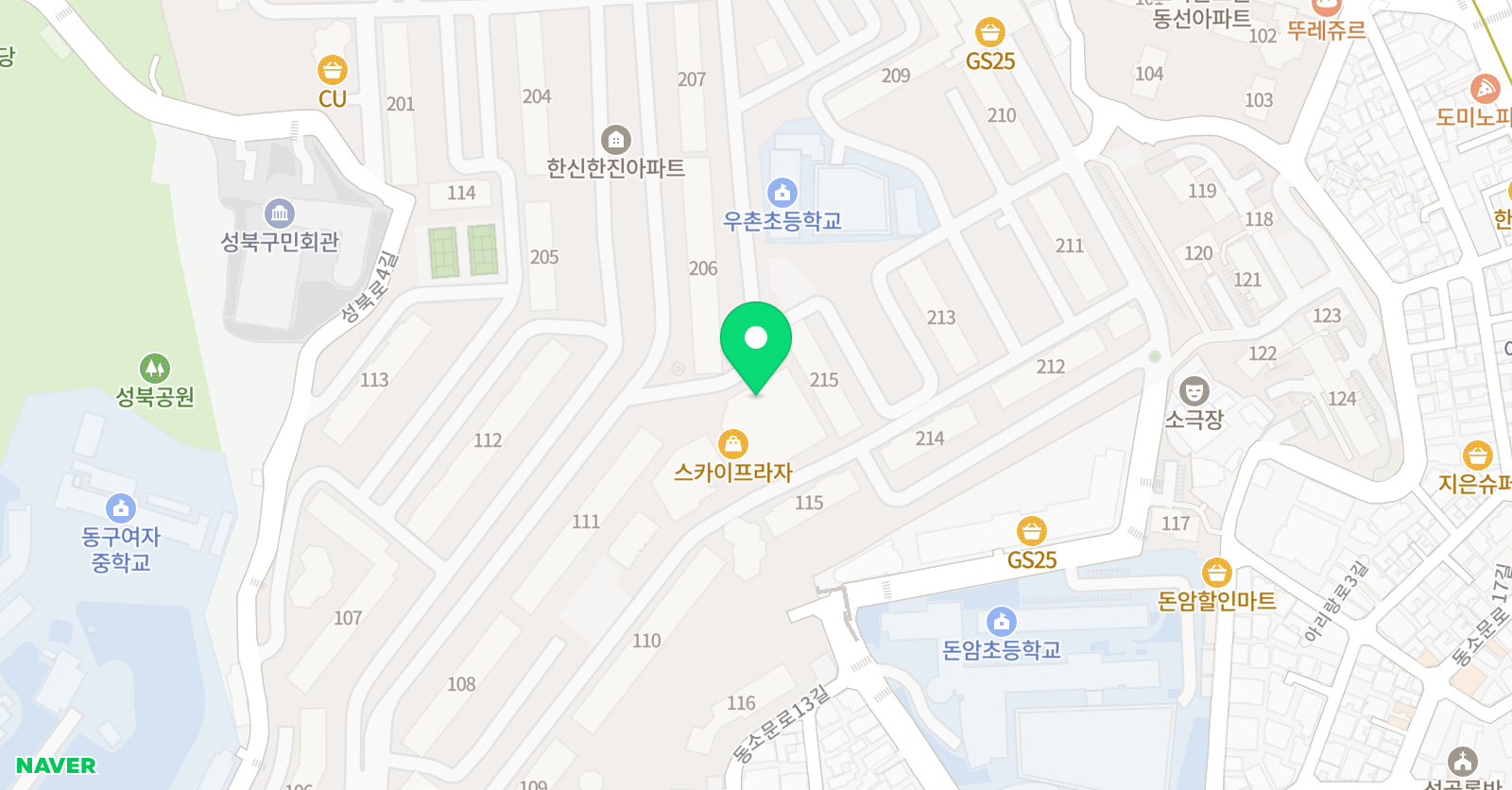 수학별 수학교습소 위치