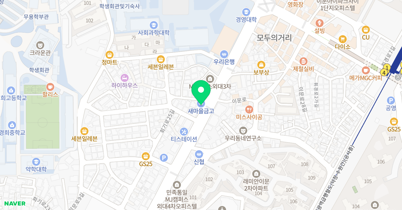 피봇 스튜디오 외대점 댄스학원 위치