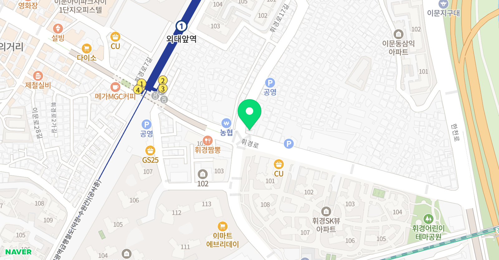스마트해법 영어 현대아카데미점 위치