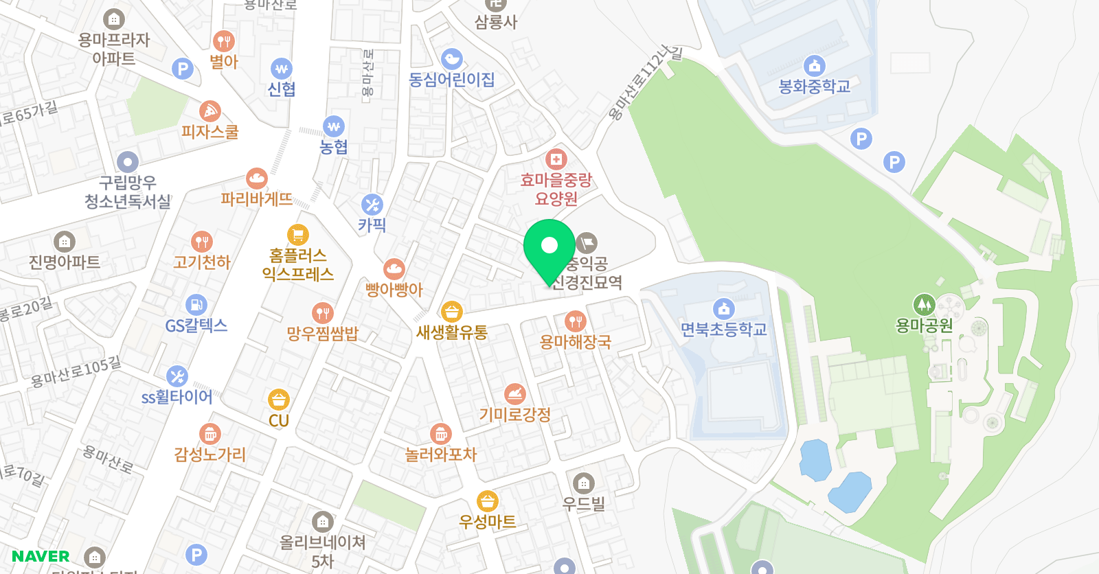 꿈이크는 미술 위치