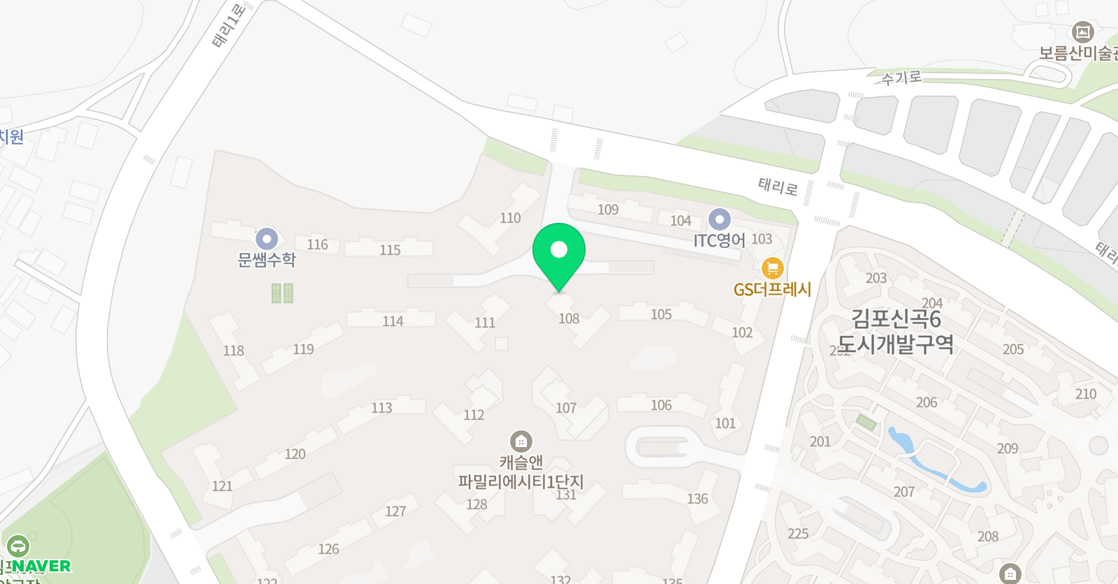 플레이팩토딱풀리는 수학 고촌캐파1단지점 위치