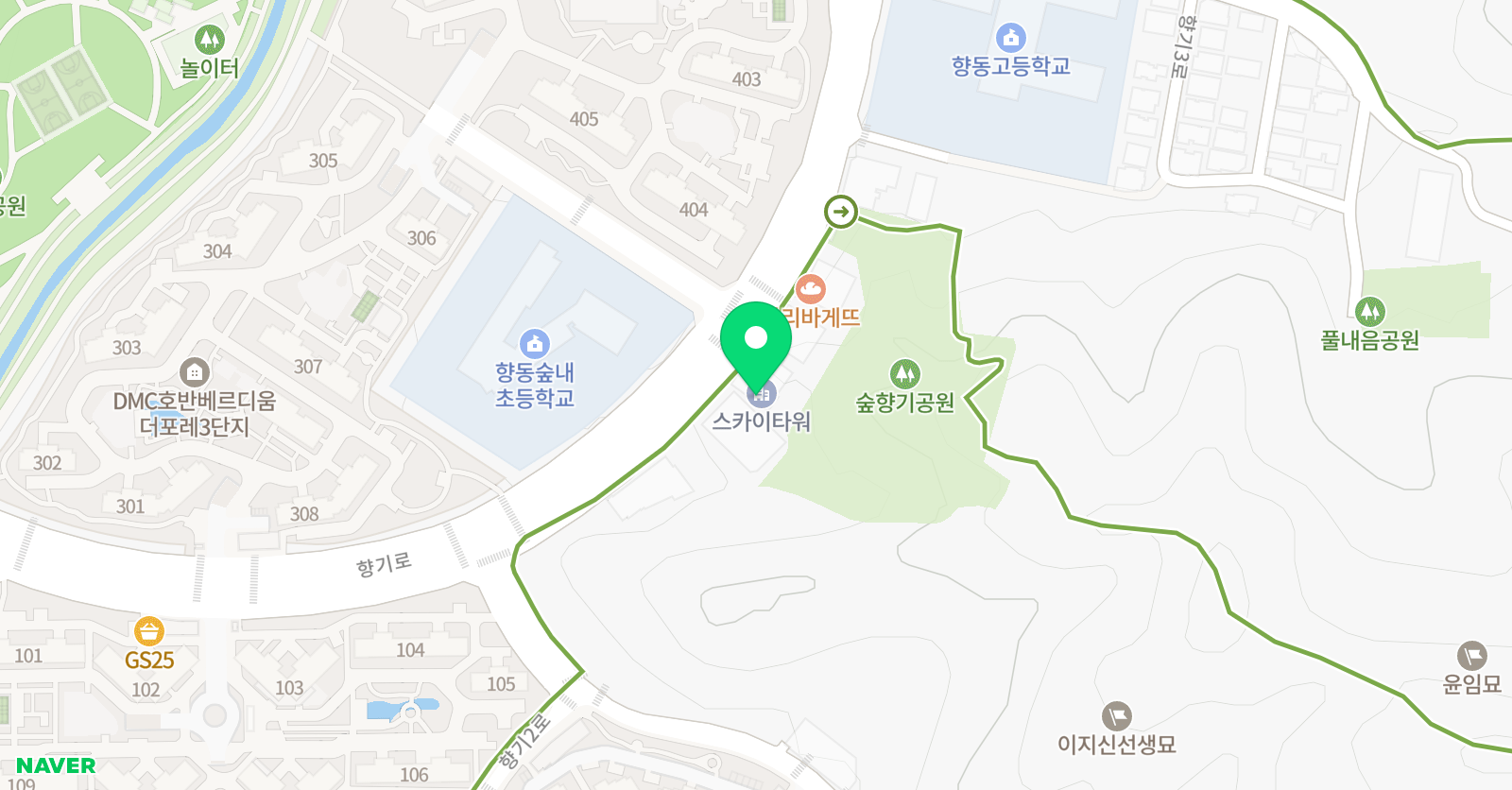 강의하는아이들 고양향동캠퍼스 위치