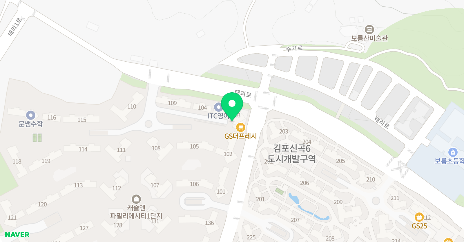 피앤지 학원 위치