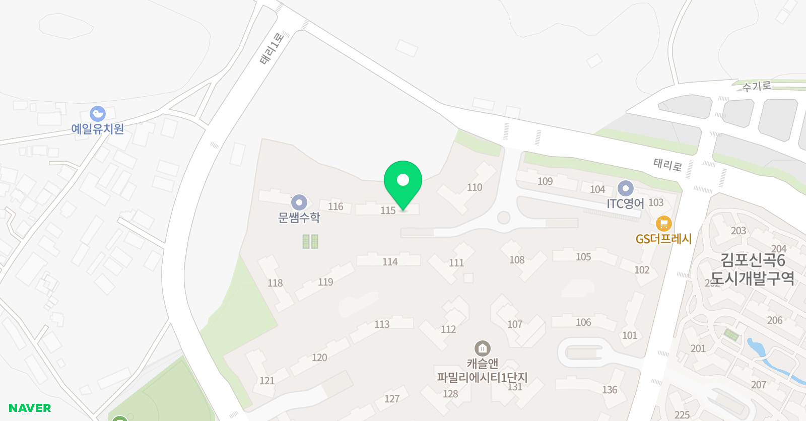 빨간펜 수학의달인 김포보름초점 위치