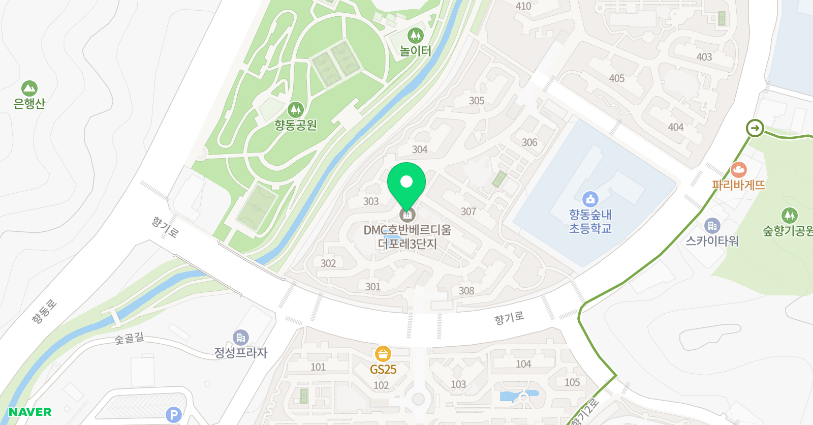 아소비 한글학원 고양 향동호반 3단지점 위치