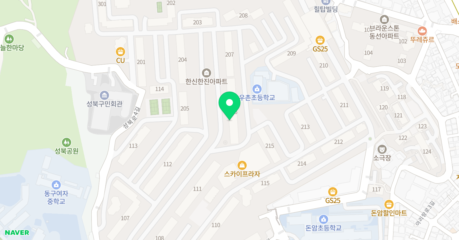 플레이팩토 돈암한신한진교육원 위치