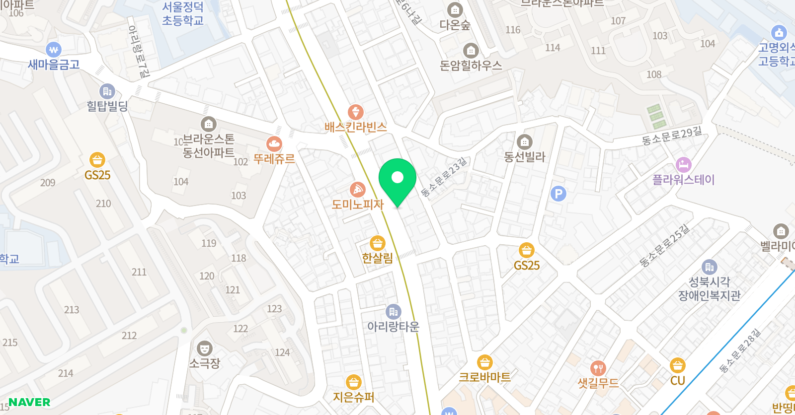 크로스스포츠 성북돈암점 위치