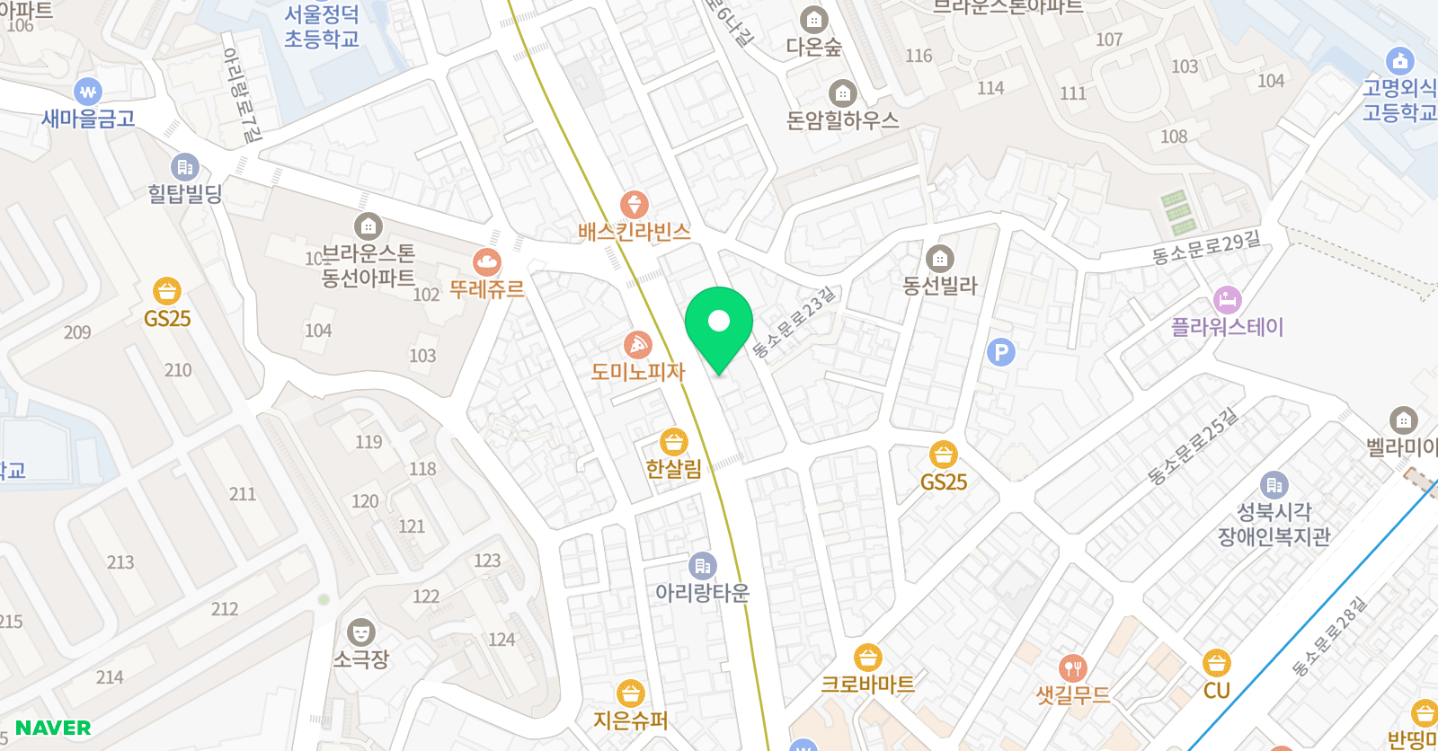엠존 수학전문학원 위치