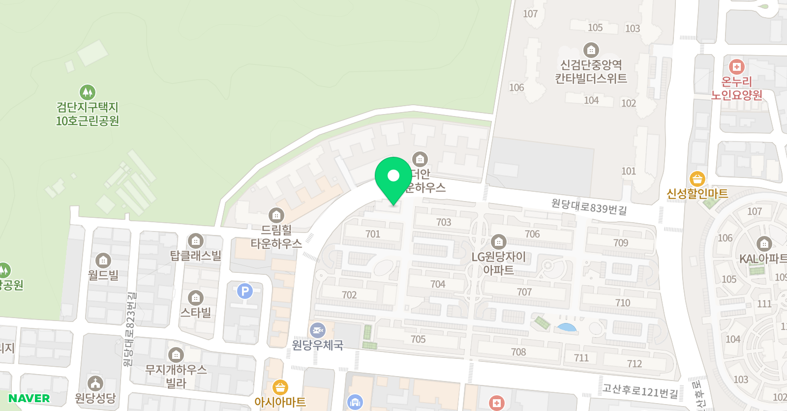 나만의책 독서토론논술학원 위치