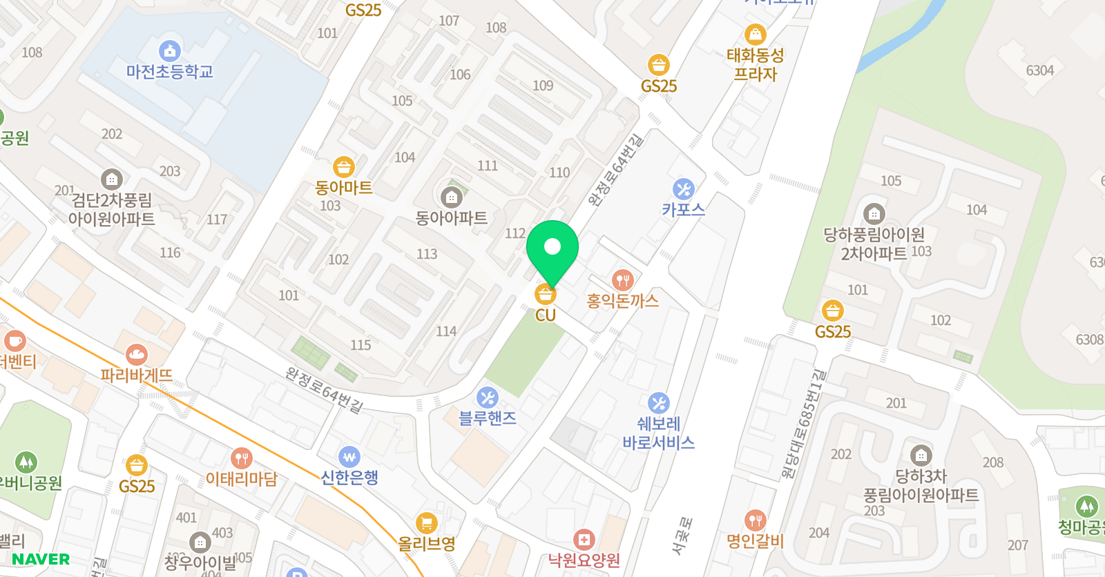 ALL 바른합기도 위치